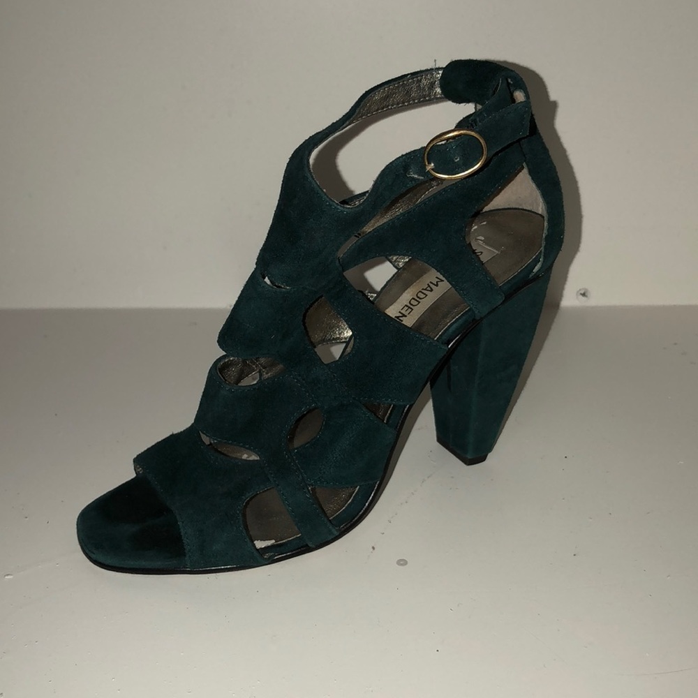 Open Toe Green Steve Madden Heel